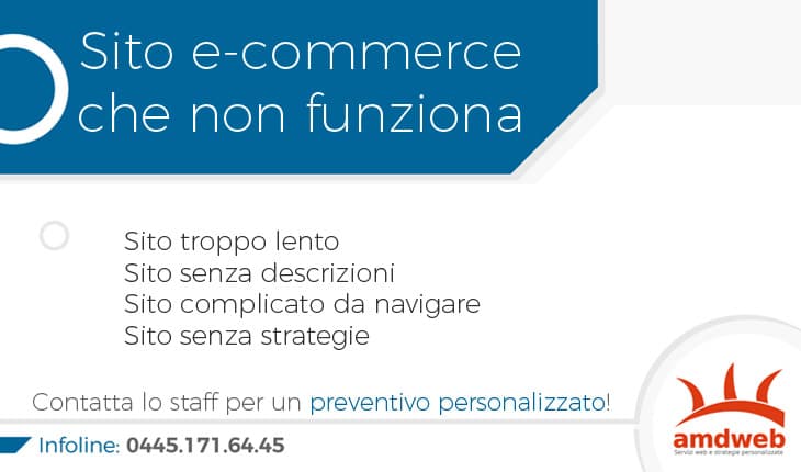 E-commerce che non funziona. come fare?