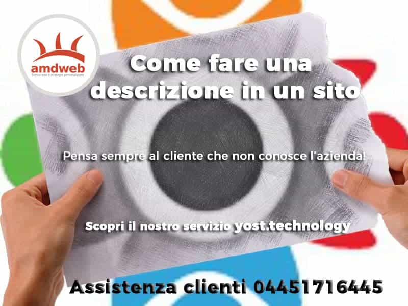 Come fare una descrizione in un sito?