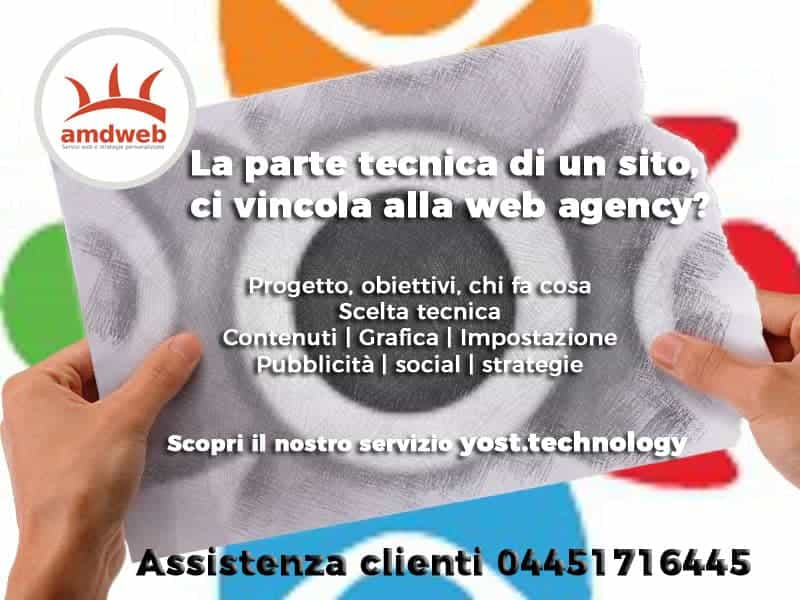 La parte tecnica di un sito, ci vincola alla web agency