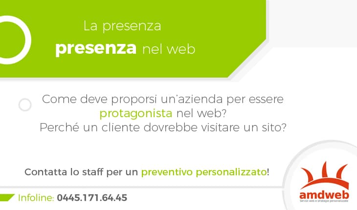 La presenza aziendale nel web 04451716445