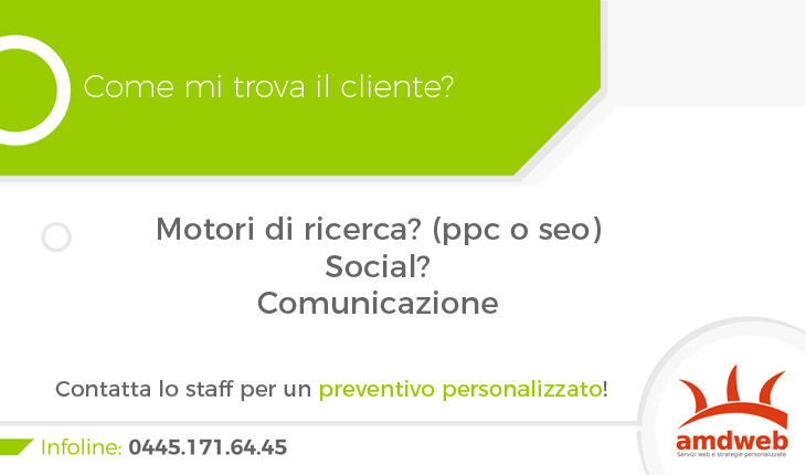 come mi trova il cliente nel web?