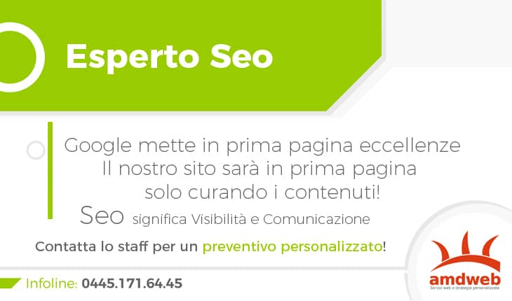 La figura dell'esperto seo non è quella di uno stratega, ma di un professionista che porta un sito nelle prime posizioni sui motori di ricerca. L'esperto seo non fa analisi di mercato e non fa strategie di web marketing, cosa più adatta ad un team di professionisti