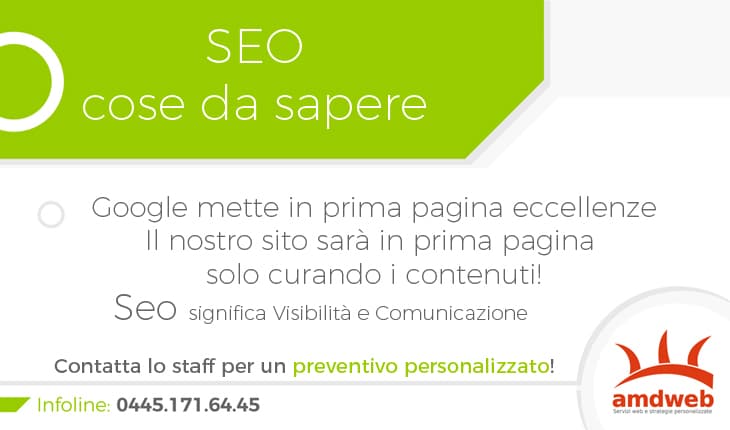 SEO cose da sapere Infoline 04451716445