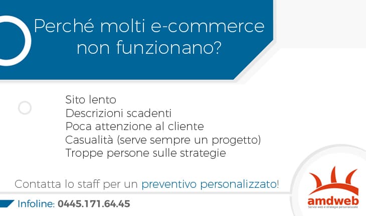 Perché molti e-commerce non funzionano?