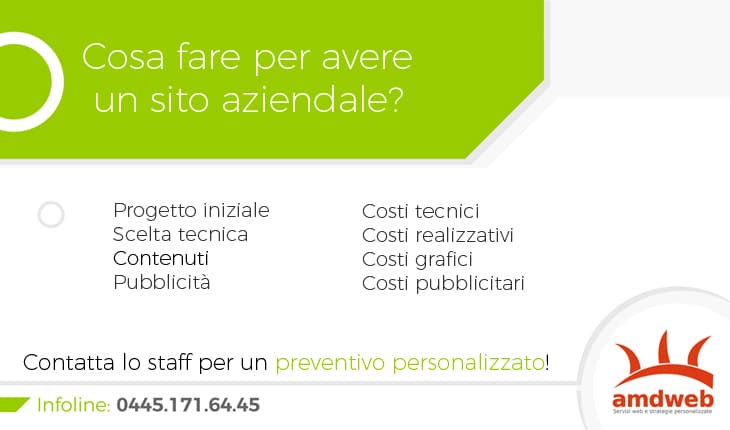 Cosa fare per avere un sito? | 04451716445