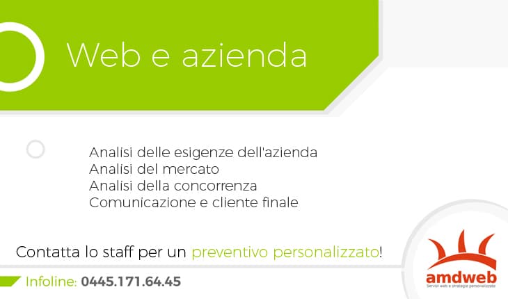 web e azienda, un contesto che deve essere preso in considerazione in modo professionale per arrivare al successo