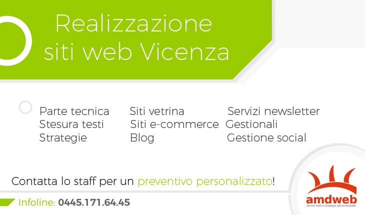 siti internet a vicenza, strategie marketing e prospettive di sviluppo. amdweb è azienda che fa siti web a vicenza e provincia