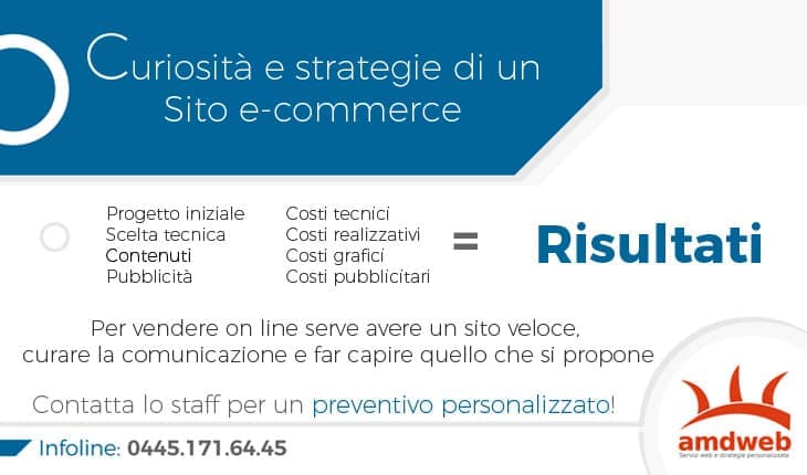 Curiosità e strategie di un sito e-commerce