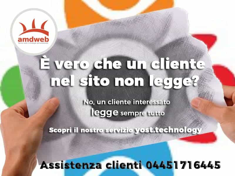 È vero che un cliente nel sito non legge?