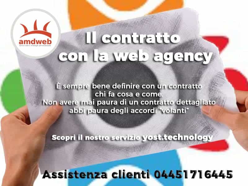 Il contratto con la web agency