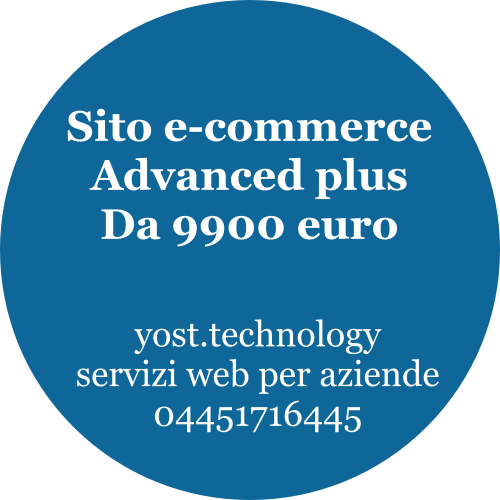 Sito e-commerce Advanced plus