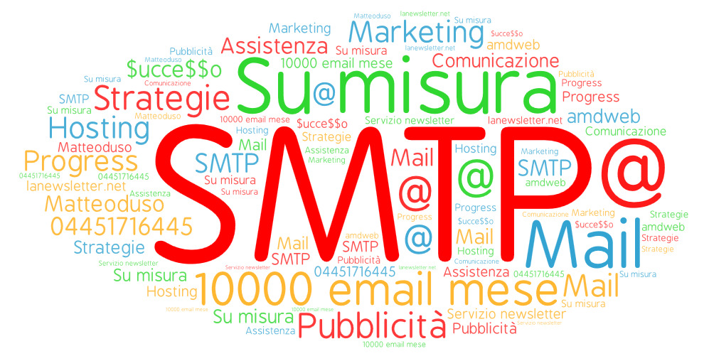 smtp dedicato per inviare 10000 email al mese smtp dedicato per inviare 10000 email al mese